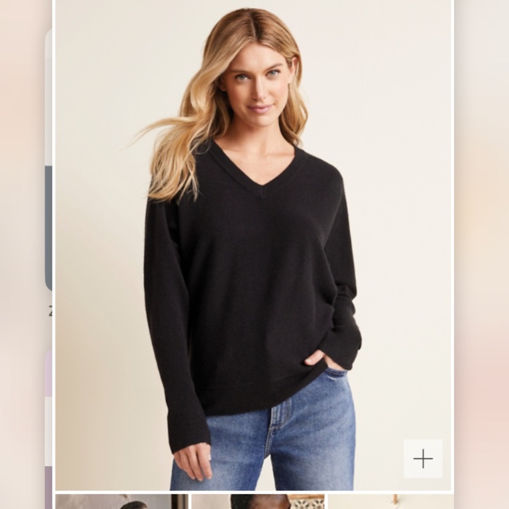 Garnet Hill Cashmere sweater